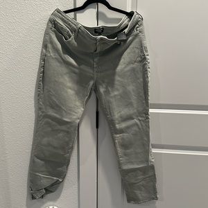 NYDJ green stonewash jeans